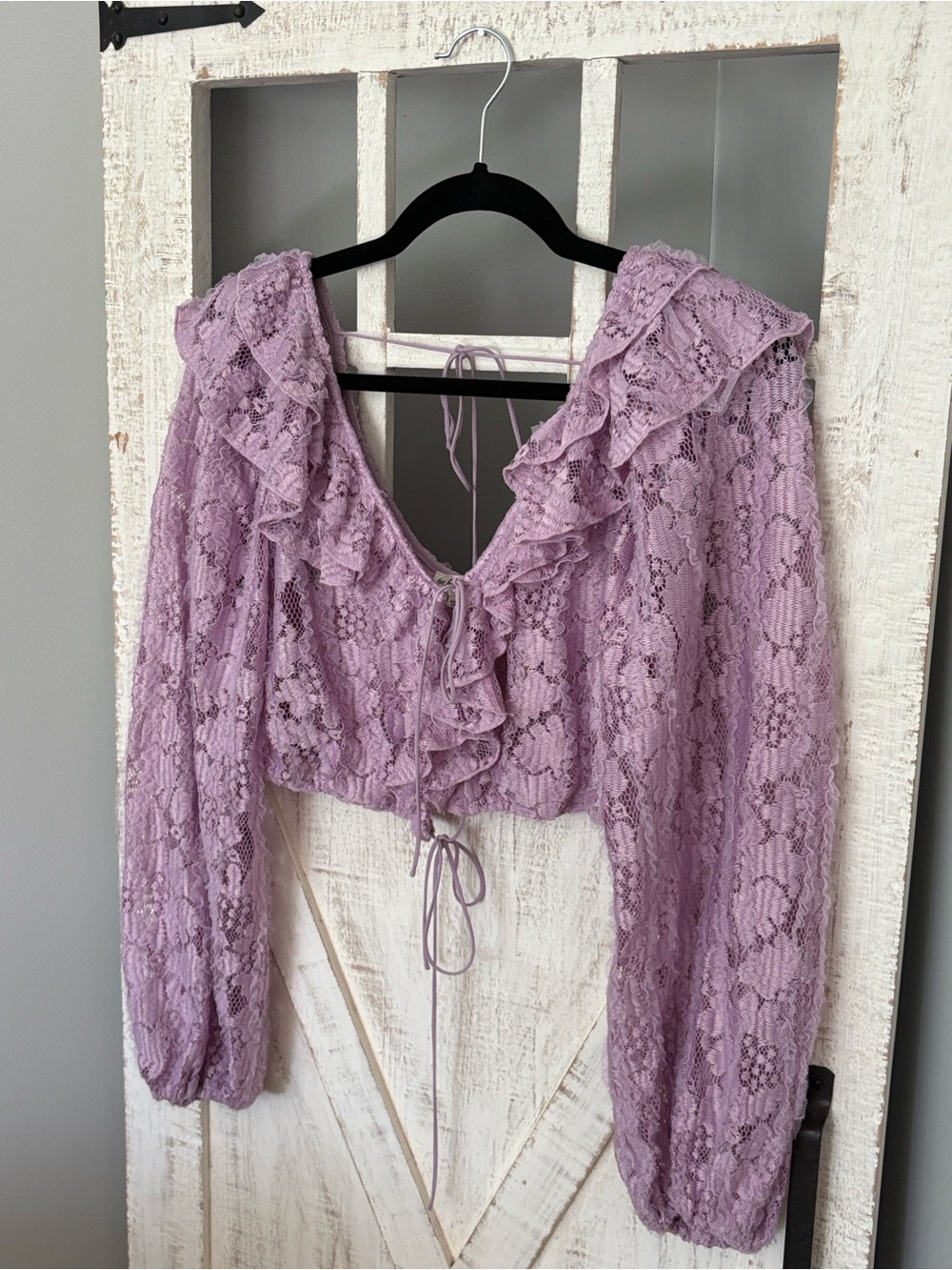 For Love and Lemons Cropped Tatiana Blouse - Picture 3 of 10